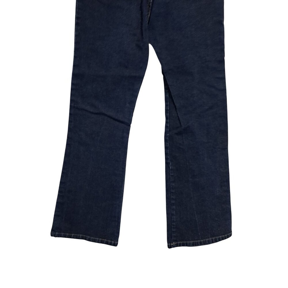Gap High Rise Stretch Flared Jeans Girls Size 12 Dark Wash Cotton/Spandex Y2K - Picture 7 of 9